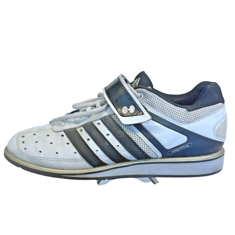Men's Adidas Powerlifting Silver and‎ Black size 8.5 EU 42